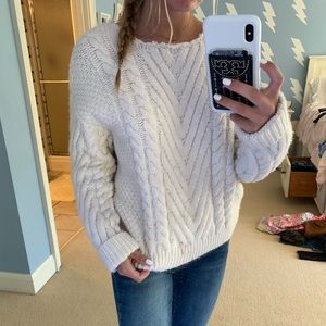 Oversized knit sweater